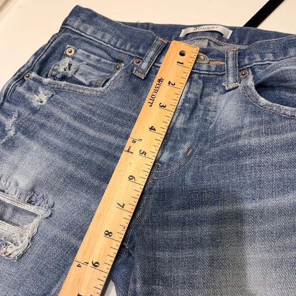 Moussy Vintage Mid Rise Distressed Ankle Straight Jeans Sz 25 - Picture 8 of 10
